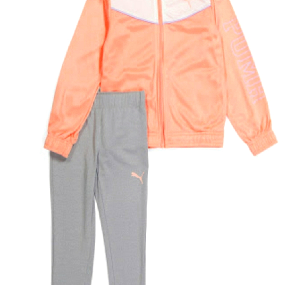 Puma Big Girl 2 Piece Tricot Jacket Legging Set
